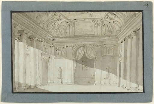 Stage Design for a Hall Interior