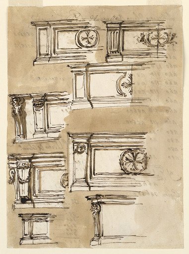 Eight designs for altar mensae