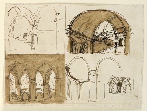 Stage Design: Interiors of Gothic Building