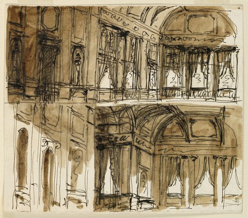 Stage Design for the Interiors of a Palace
