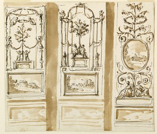Design for the Decorations of a Wall Panel