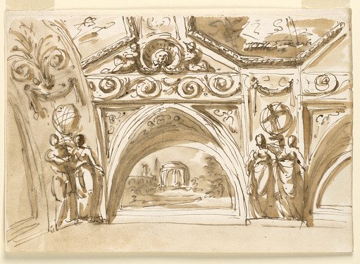 Design for Ceiling Decoration, a Barrel Vault