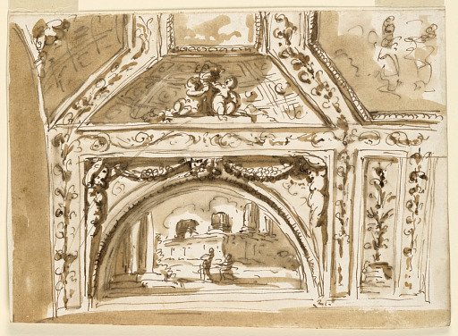 Design for Ceiling Decoration, a Barrel Vault