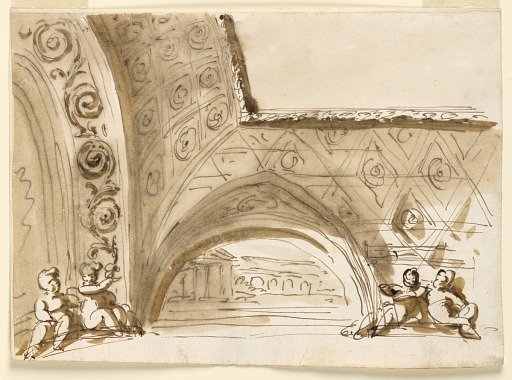 Design for Ceiling Decoration, a Barrel Vault