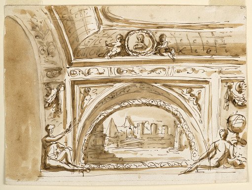 Design for Ceiling Decoration, a Barrel Vault