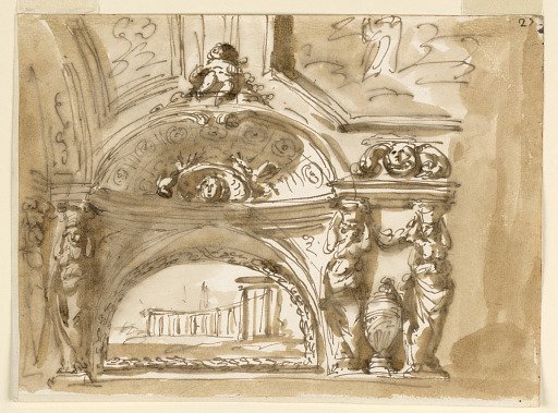 Design for Ceiling Decoration, a Barrel Vault