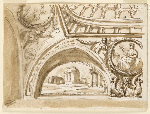 Design for Ceiling Decoration, a Barrel Vault