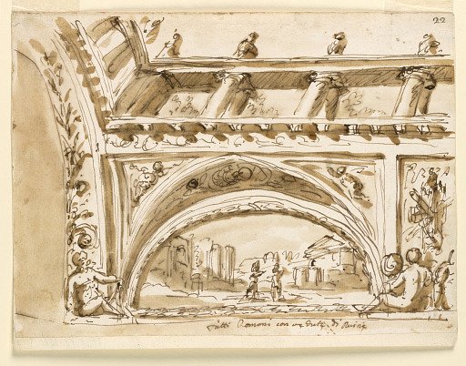 Design for Ceiling Decoration, a Barrel Vault