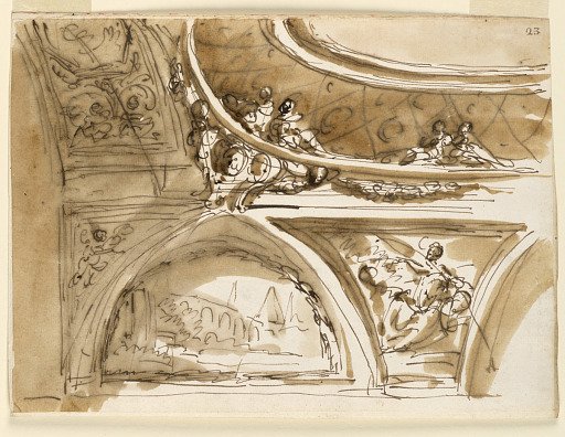 Design for Ceiling Decoration, a Barrel Vault