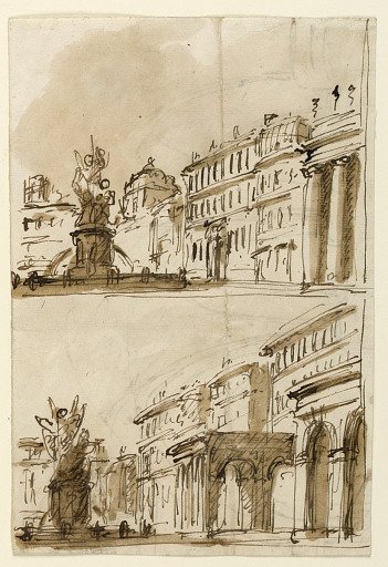Stage design for a Square with Fountain