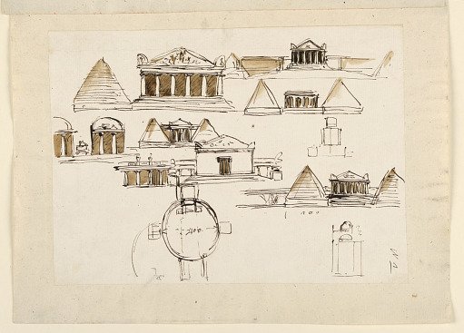 Designs for or Sketches of a Mausoleum