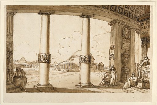 Mauseoleum Seen From a Colonnade