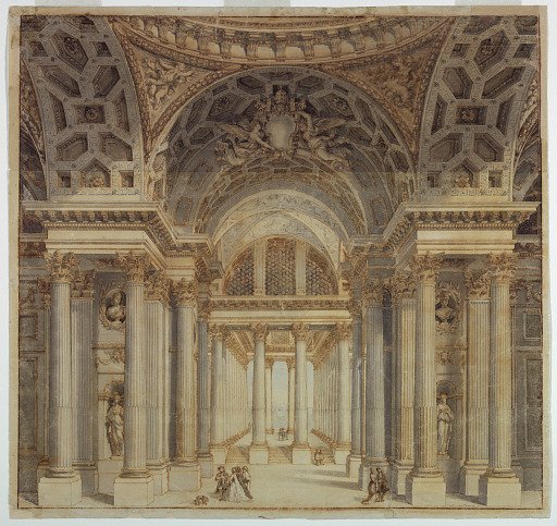 Stage Design, Interior of Papal Palace