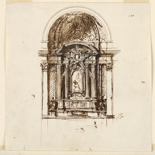 Elevation of an Apse with Altar