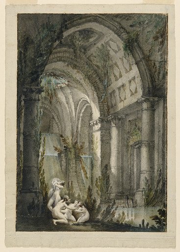 Stage Design, Nymphs Bathing in Grotto