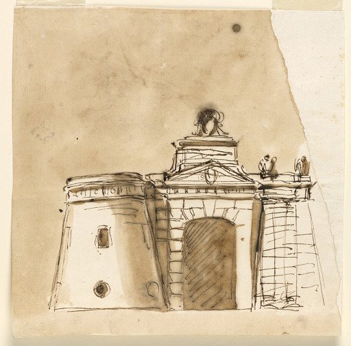 Gateway of a town with alternatives