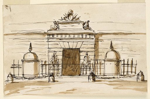 Gate of a barracks