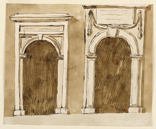 Two doorcases