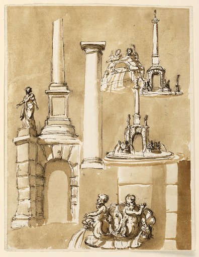 Fountains; architectural details