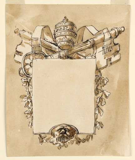 Frame for a papal inscription