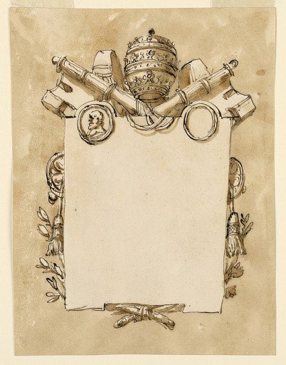 Frame for a papal inscription