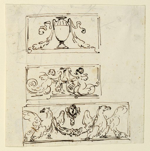 Decoration of three friezes