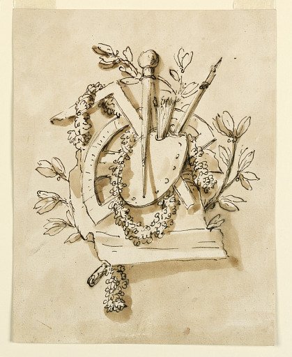 Trophy of artists' tools