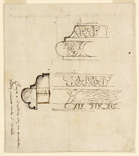 Design for a Molded Frame, Probably for a Looking Glass