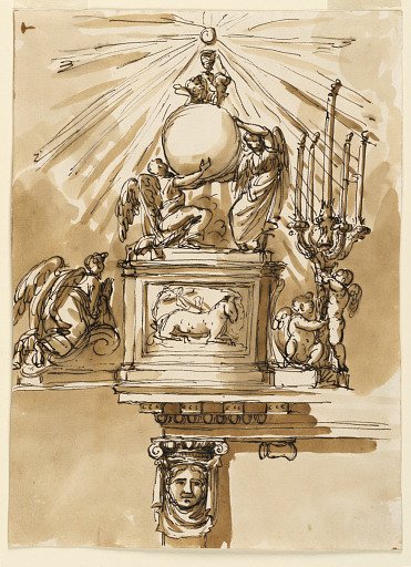 Relief; Glory of the sacrament; console table