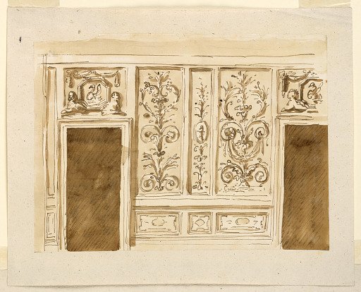 Entrance wall of a salon