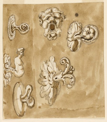 Six doorknobs