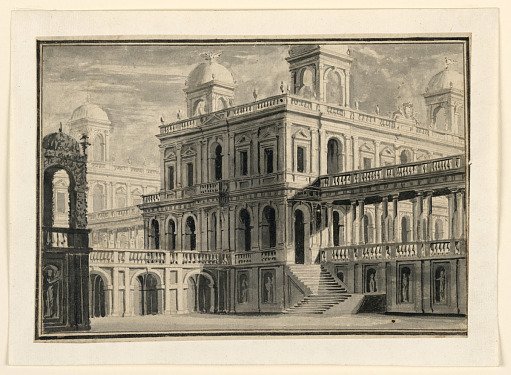 Stage Design, Palace and Porticoes from Outside