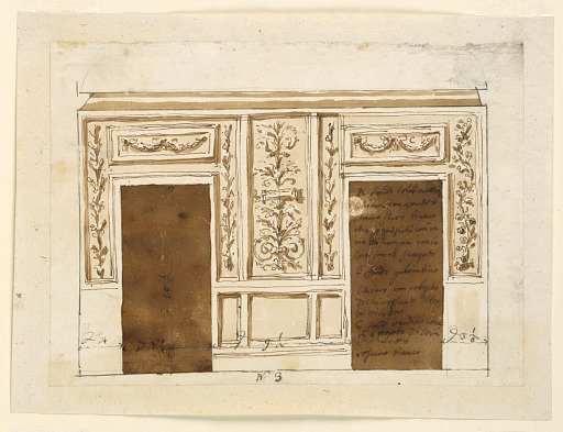Entrance wall of a salon