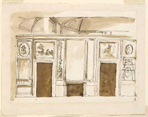 Entrance wall of a salon