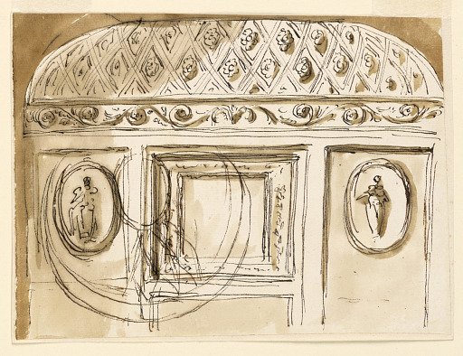 Entrance wall of a salon