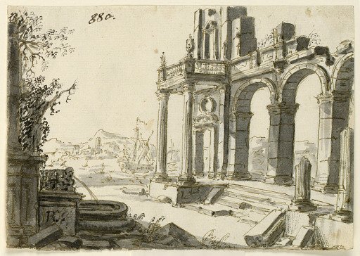Stage Design, Ruins and Seaport