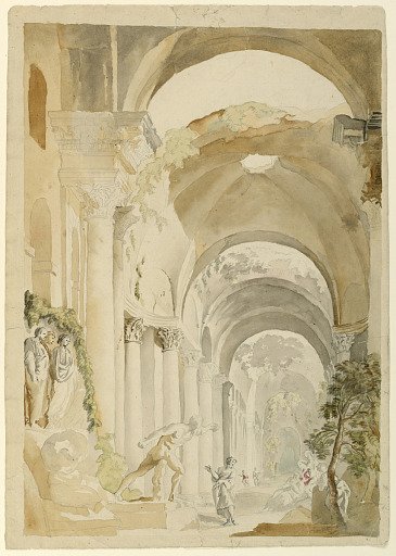Roman Ruins with Figures