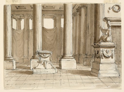 Stage Design, Interior of Temple