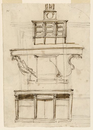 Cupboard, table, writing desk