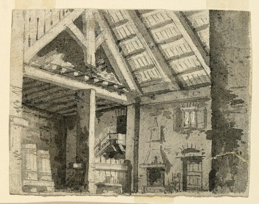 Stage Design, Interior of a Country Lodging