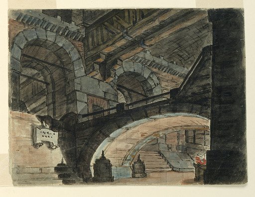 Stage Design, Interior of a Prison