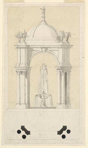 Design for a Fountain in a Pavilion