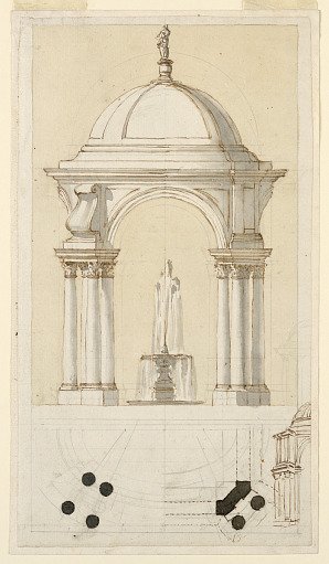 Design for a Fountain in a Pavilion