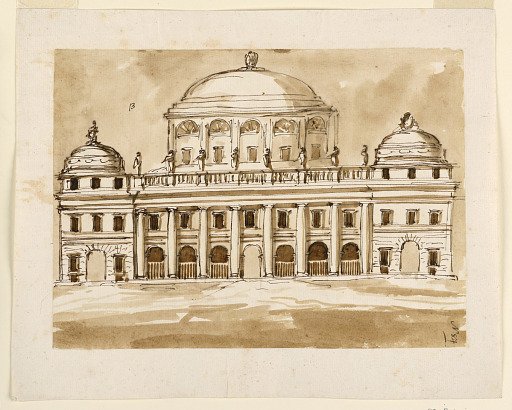 Elevation of a public building