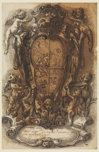 Design of Escutcheon with Coat of Arms