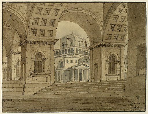 Stage Design, View of Town from Palace
