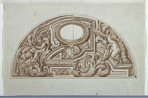 One of a set of four projects for the decoration of wall panels to be placed at a height