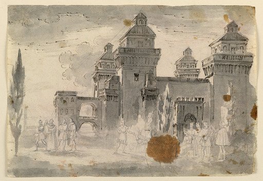 Stage Design, View of Castle
