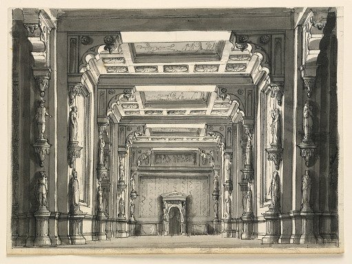 Stage Design, Interior of Gothic Hall