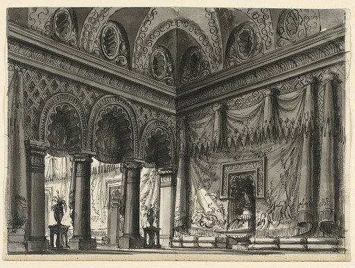 Stage Design, Interior of Oriental Palace